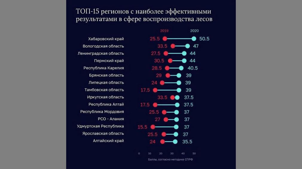Брянщина вошла в ТОП-15 регионов по уровню эффективности воспроизводства лесов