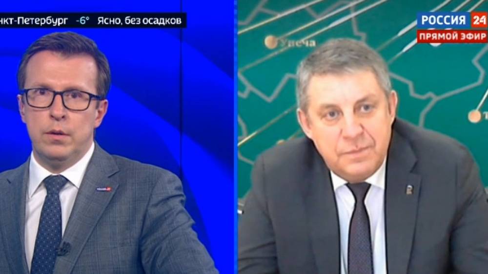 На телеканале «Россия 24» глава Брянщины рассказал о работе в условиях санкций