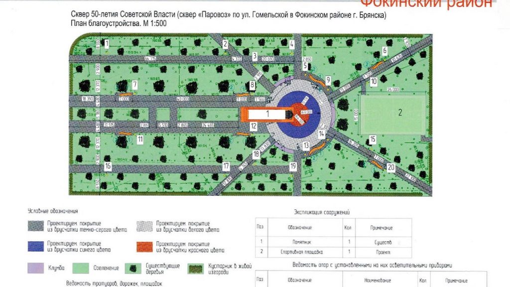 Брянцам представили дизай-проект обновленного сквера Паровоз