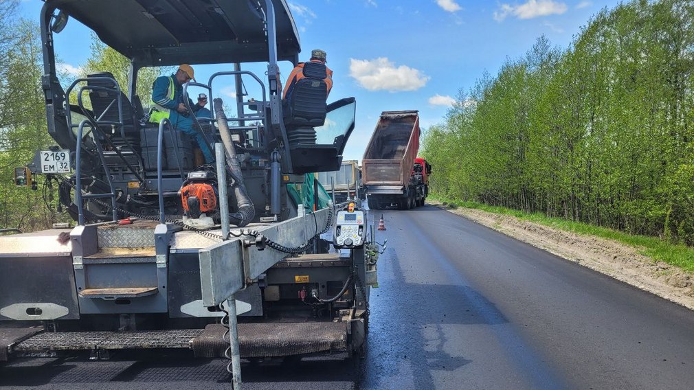 Активно продолжается ремонт Северо-западного обхода Брянска