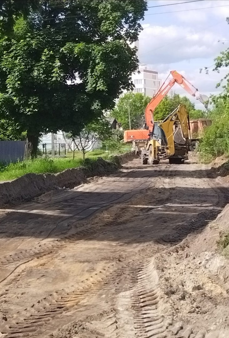 В Брянске капитально ремонтируют дорогу по улице Олега Кошевого