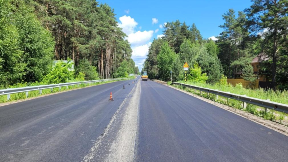 Продолжается ремонт автодороги Северо-западный обход города Брянска