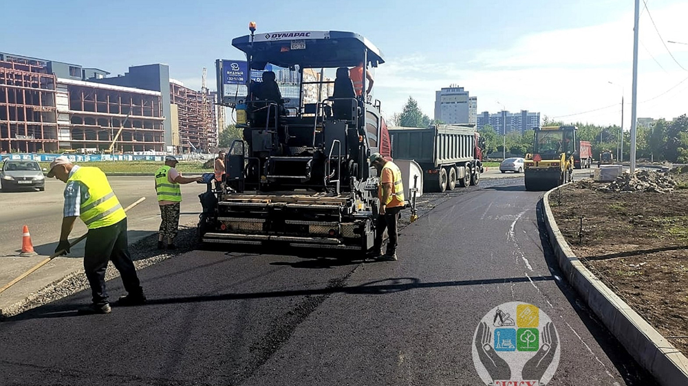 В Брянске продолжается строительство кольцевой развязки по улице Крахмалёва