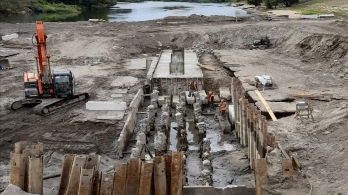 В Брянске продолжается строительство новой дороги-дамбы «Брянск-1-Брянск-2»