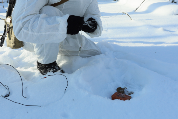 В Брянском соединении сапёры провели тренировку по разминированию взрывных устройств