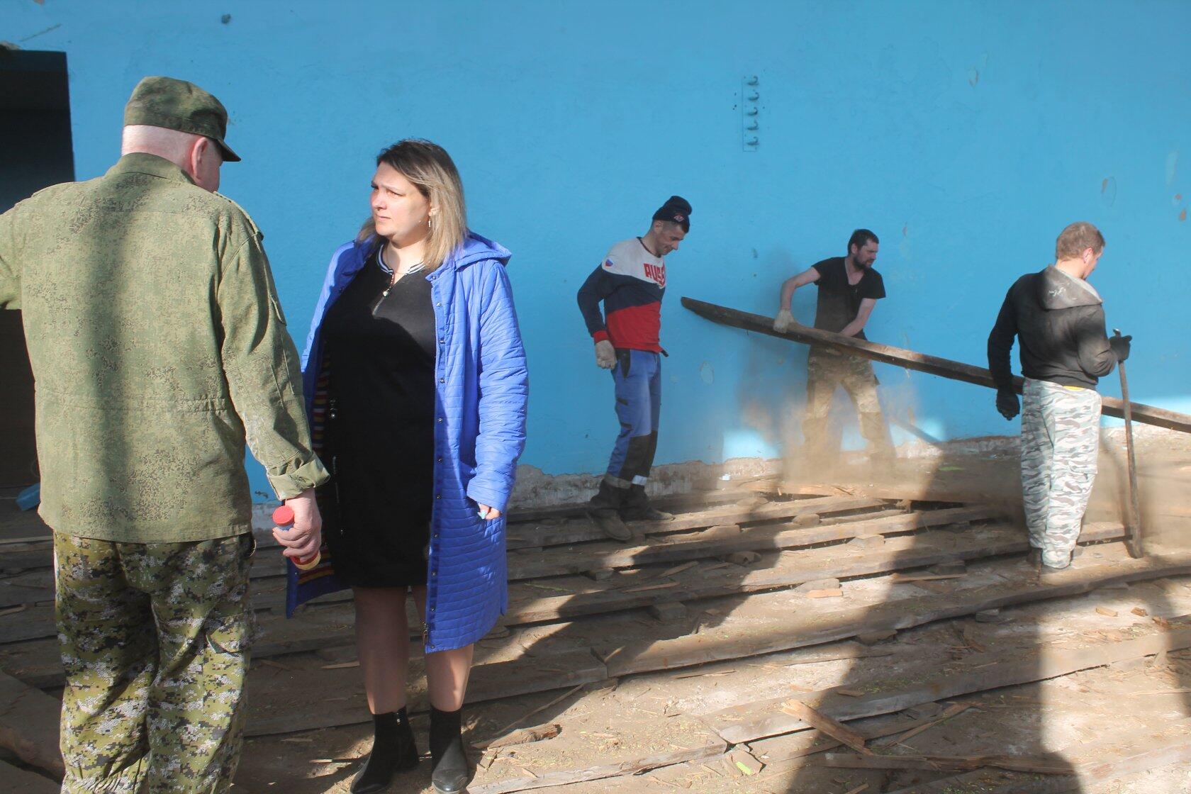  В Карачевской школе № 5 им. И.С. Кузнецова идет капитальный ремонт