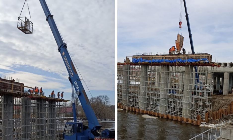 В Брянске продолжается строительство Славянского моста