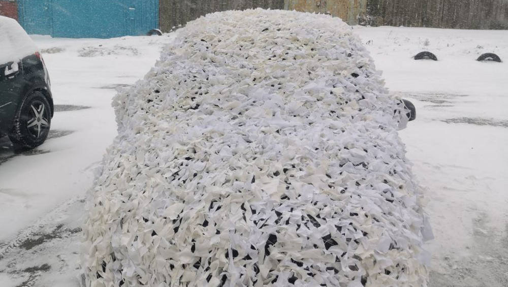 Военнослужащие поблагодарили мастериц брянского Новозыбкова за маскировочные сети