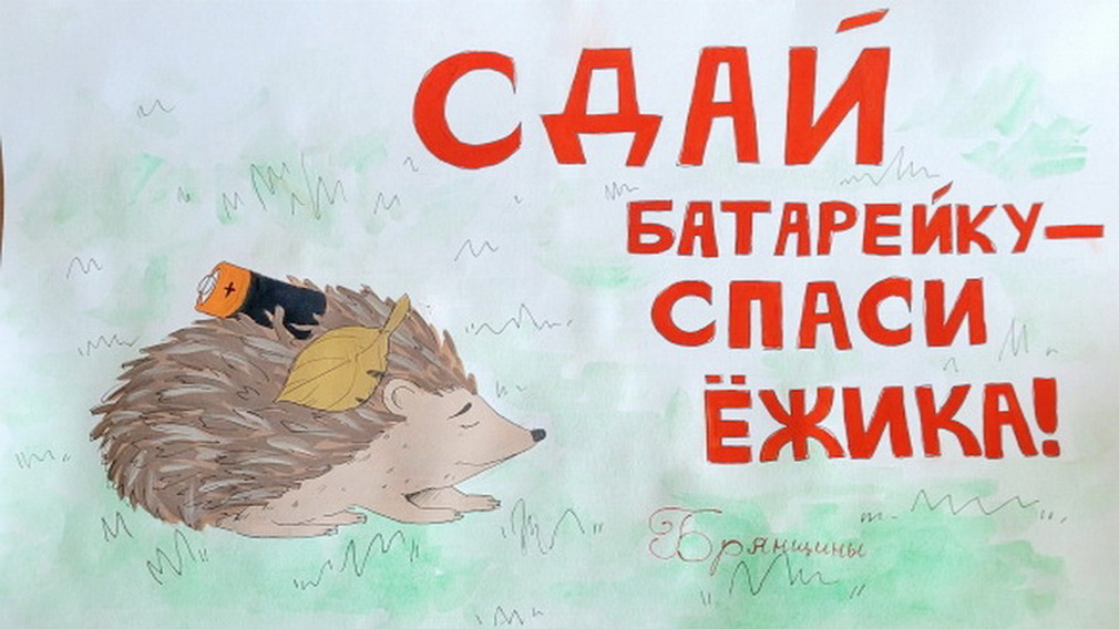 Брянские школьники собрали около тонны использованных батареек