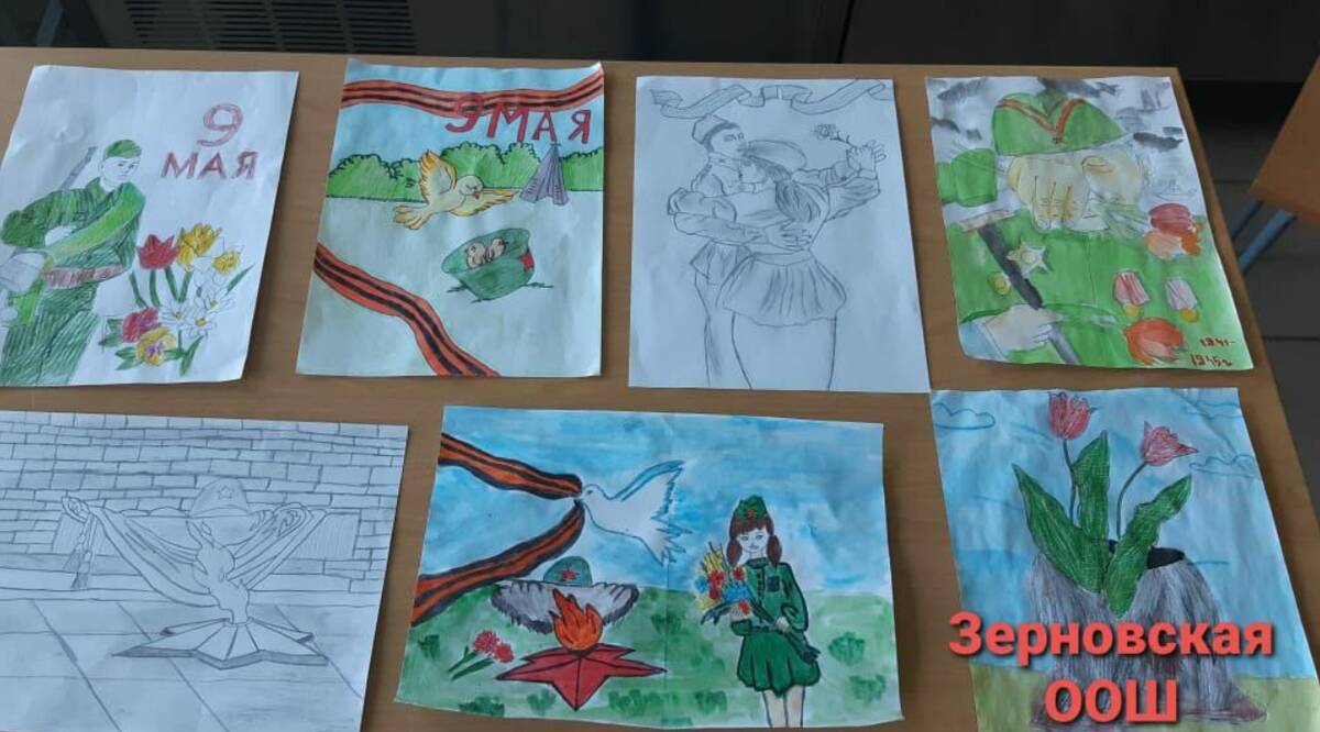 С Днем Победы солдат поздравили жители приграничного села Зерново