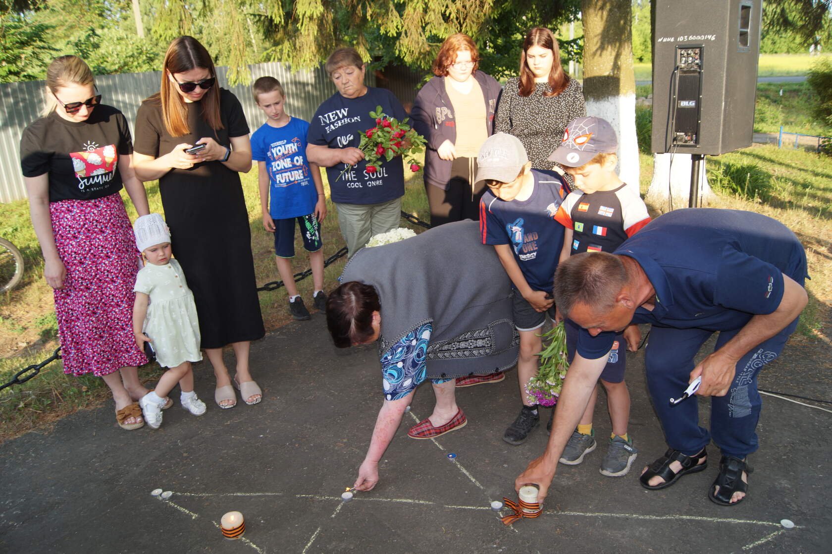 В Карачевском поселке Согласие прошла акция «Свеча памяти»