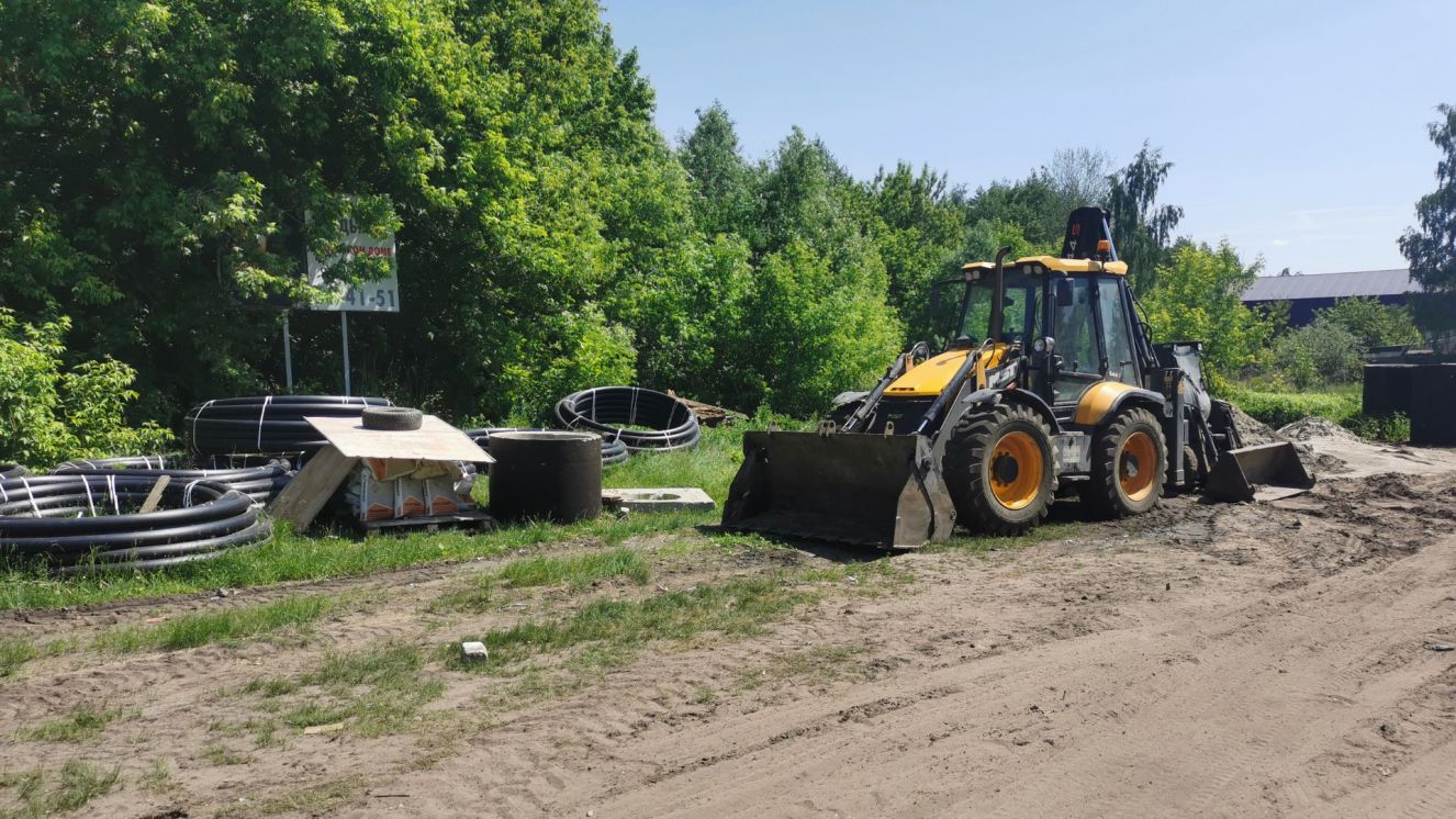 В микрорайоне «Ковшовка» в Брянске продолжается строительство водопроводных сетей