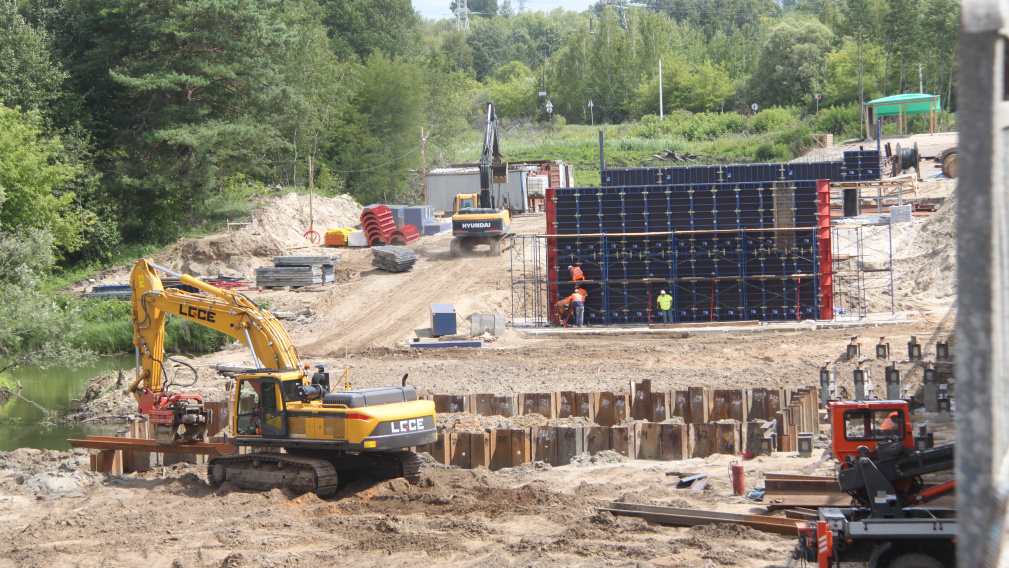 В брянском Фокино продолжается строительство моста по нацпроекту