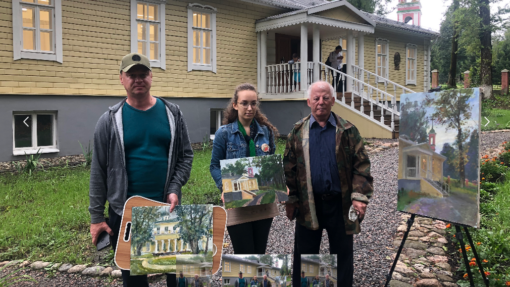Художник Михаил Решетнёв провел пленэр «Овстуг — край вдохновения!»