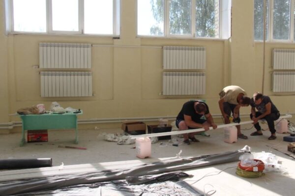 В школе Брасовского района заканчивается  капремонт спортивного зала