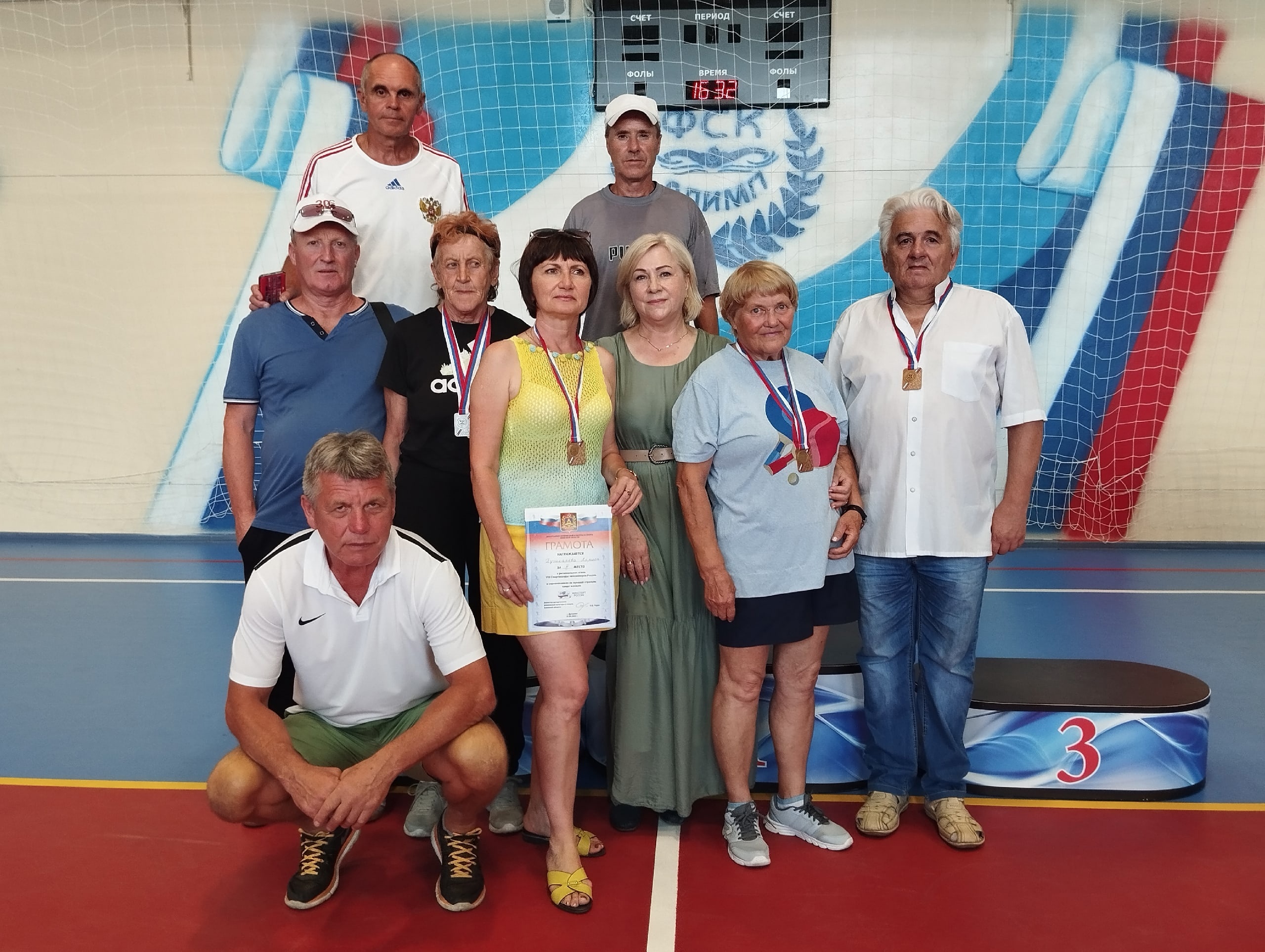 Карачевские спортсмены участвовали в Спартакиаде пенсионеров