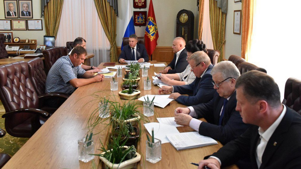 Александр Богомаз обсудил с учредителем предприятия развитие Брянского фанерного комбината