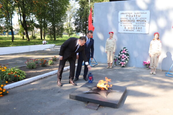 Брянский Трубчевск принял эстафету «Вечного огня»