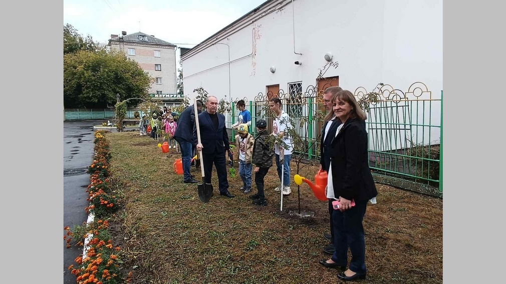В Брянске деревья в честь юных героев ВОВ посадили