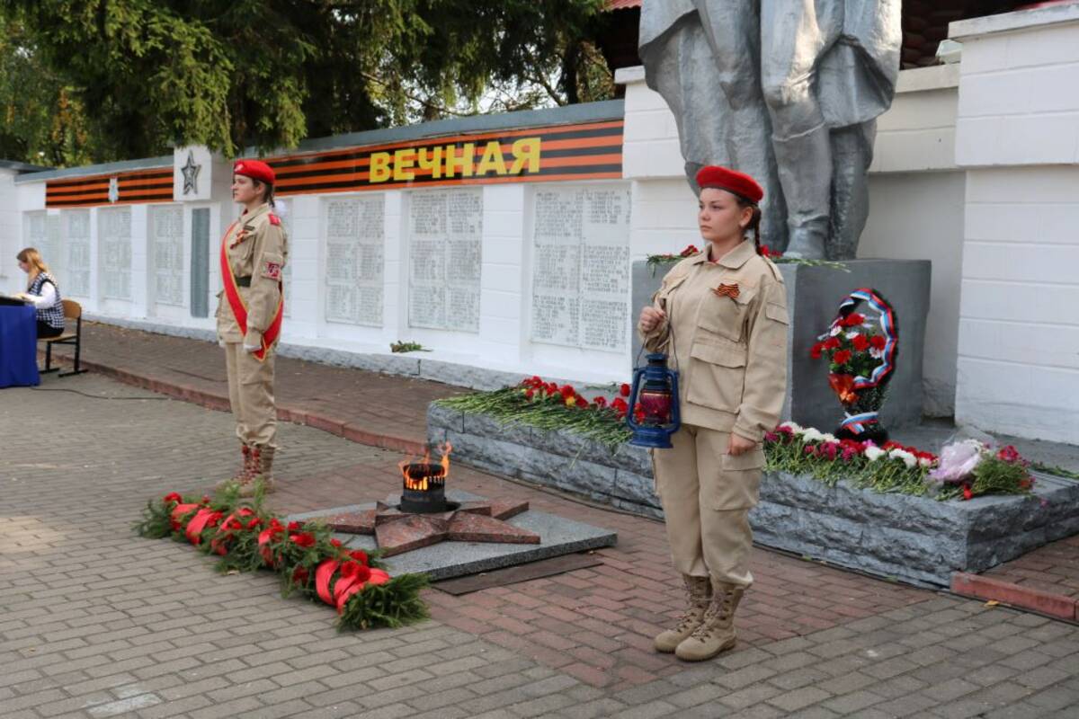 Эстафету Вечного огня принял Стародубский округ Брянщины