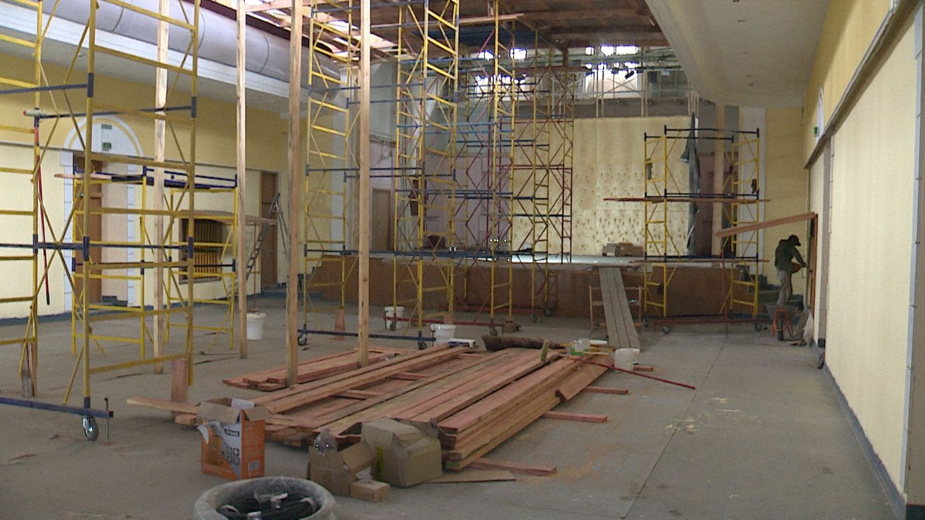 В брянской Унече ремонтируют клуб имени Первого мая