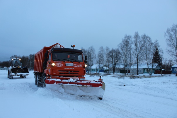В Карачевском районе ликвидируют последствия снегопада