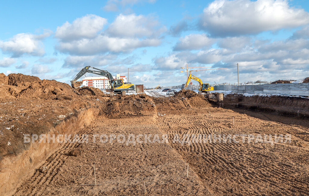В Брянске продолжается строительство улицы им. Н. Амосова