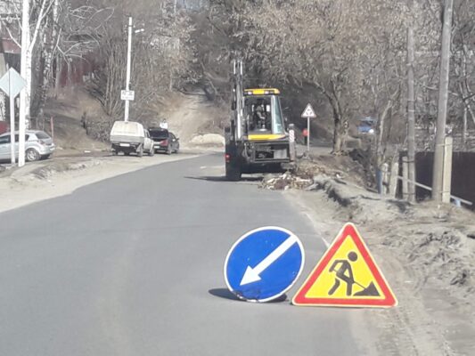 В трубчевской деревне Телец строят тротуар
