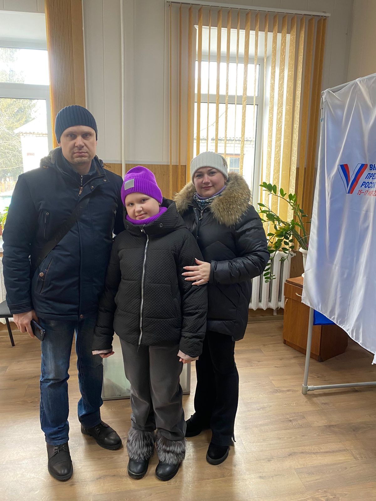 В Карачевском районе голосуют семьями