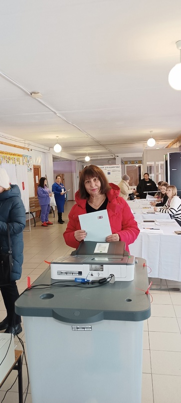 Сотрудники районной газеты «Заря» приняли участие в выборах Президента РФ