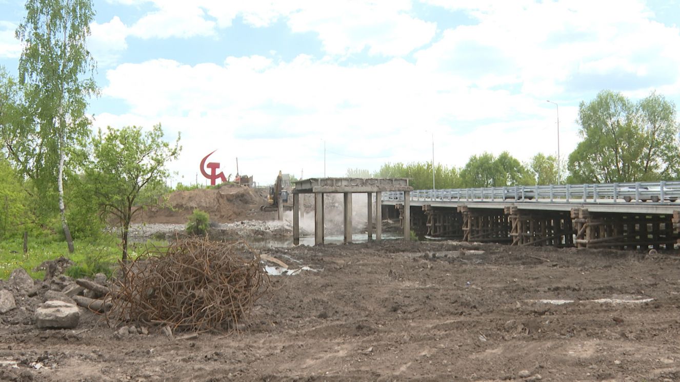 В брянском Почепе началось строительство моста через реку Судость