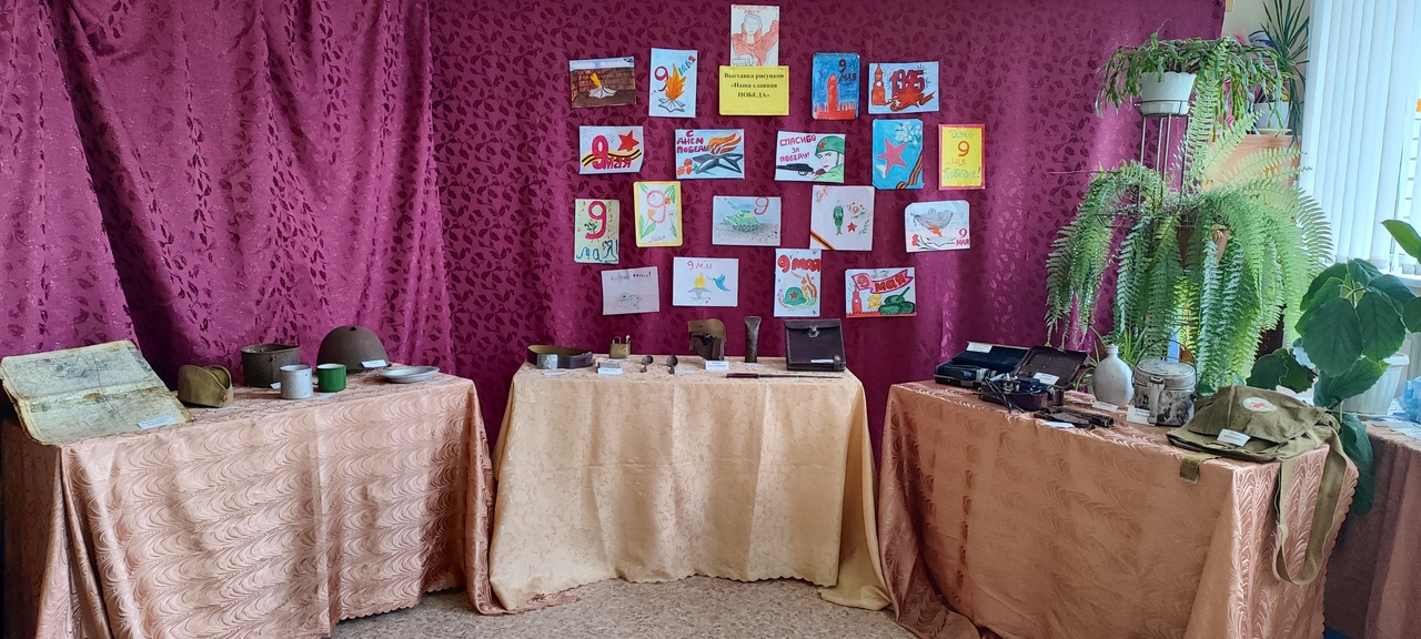 В Бошинском ПДК организовали выставку военных экспонатов