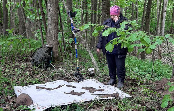 Жуковские поисковики подняли бойца Красной армии под Большаком