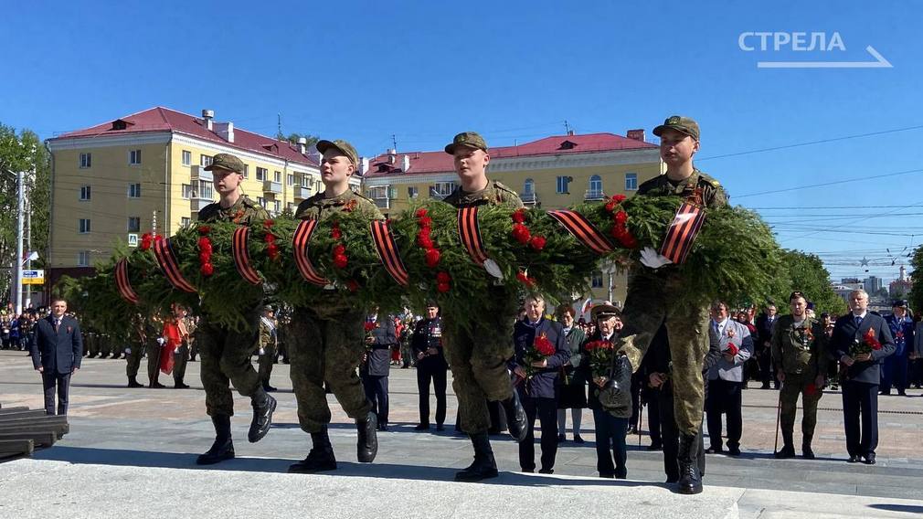 В День Победы состоялось торжественное мероприятие на площади Партизан в Брянске