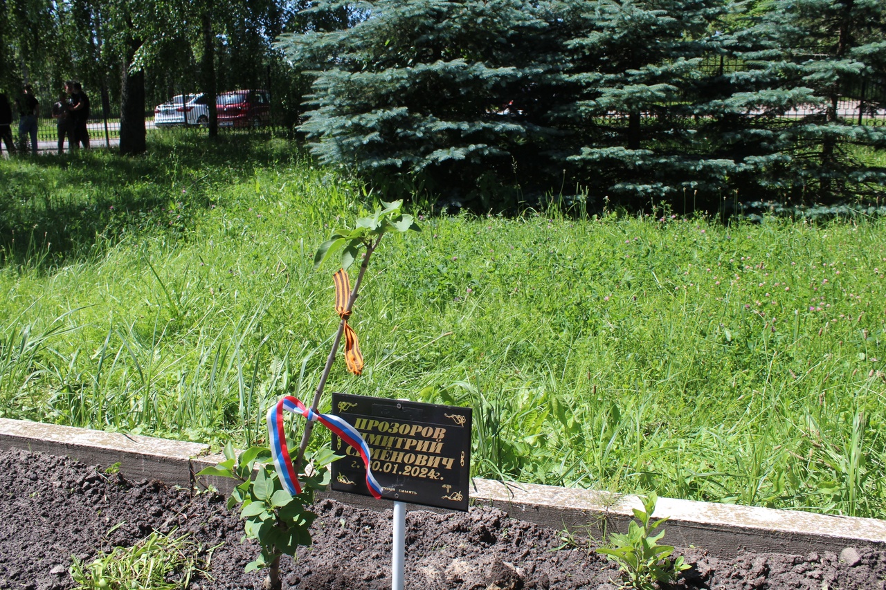 В Карачевском филиале ОГУ им.И.С.Тургенева высадили саженец сирени в память о погибшем выпускнике