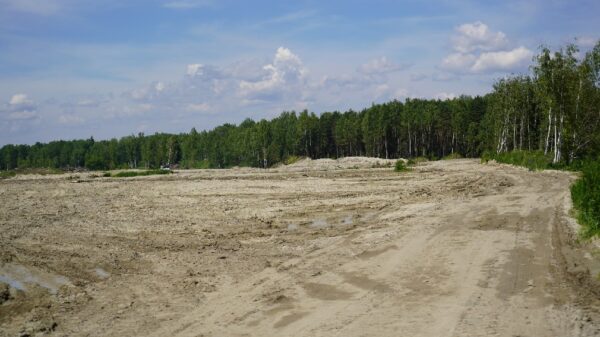 В поселке Большое Полпино Брянской области продолжается строительство полигона ТКО
