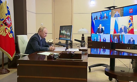 Александр Богомаз доложил Президенту РФ Владимиру Путину об обстановке в Брянской области