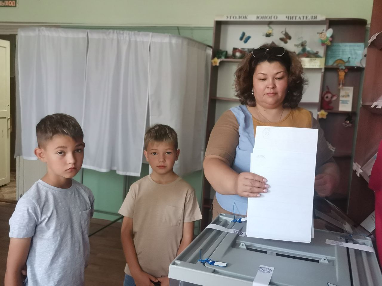 Карачевская многодетная мама: Я голосую за будущее своих детей