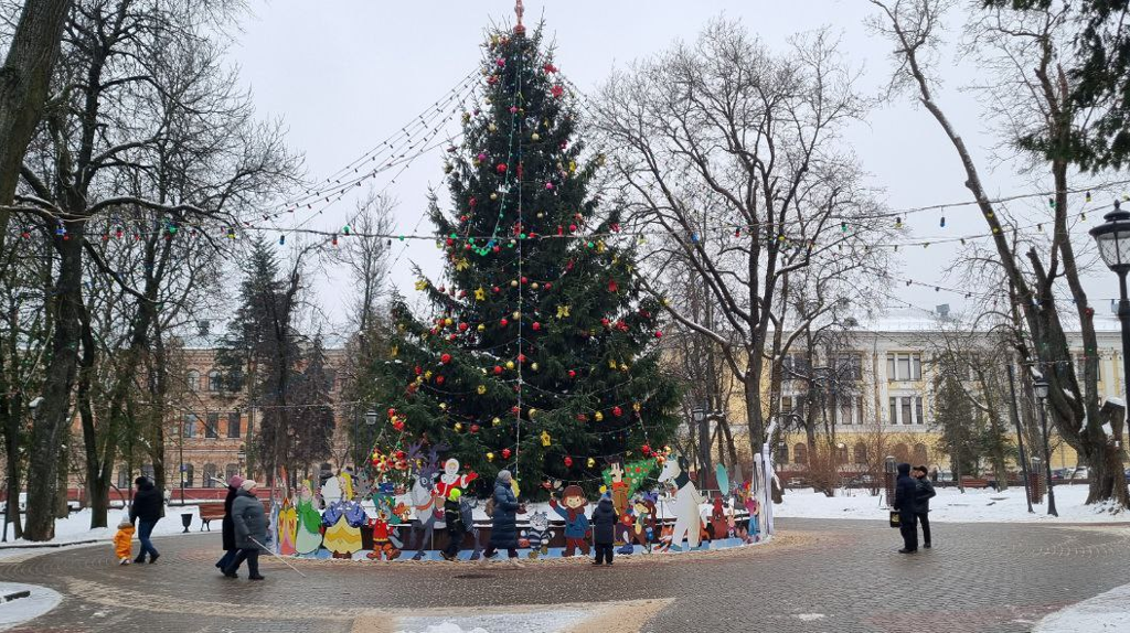 В Брянске к Новому году нарядили главную ёлку