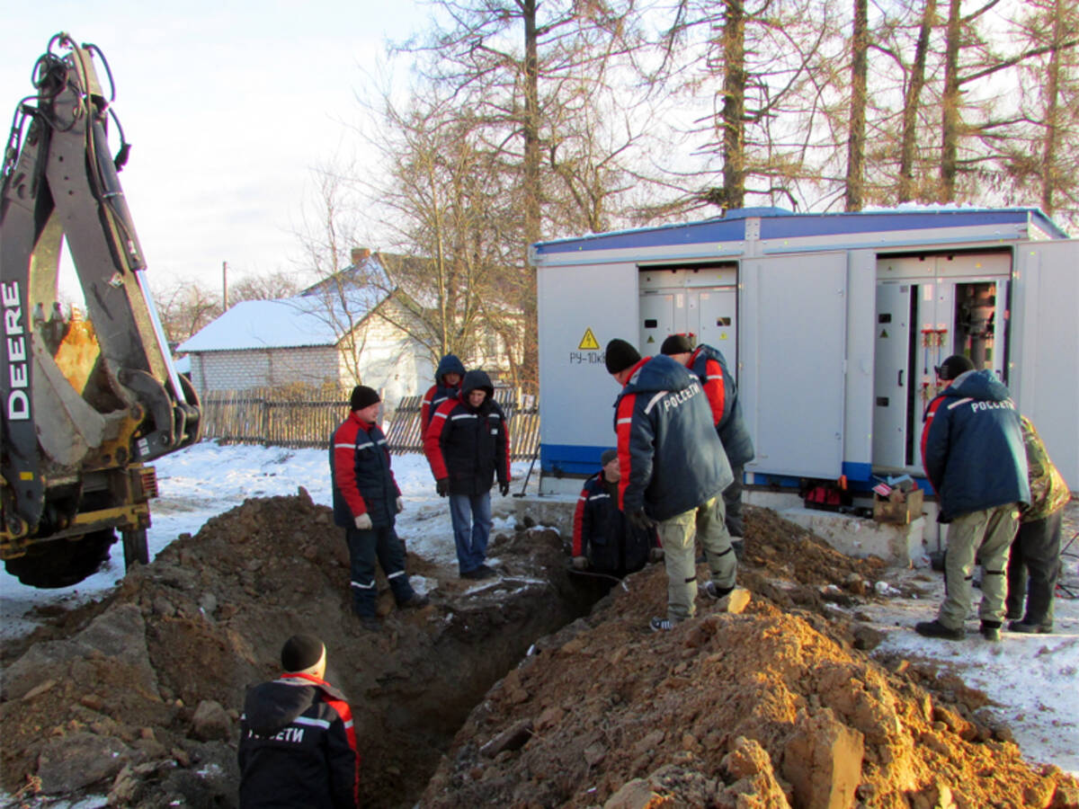 В СОКе брянского поселка Локоть начался монтаж инженерных сетей