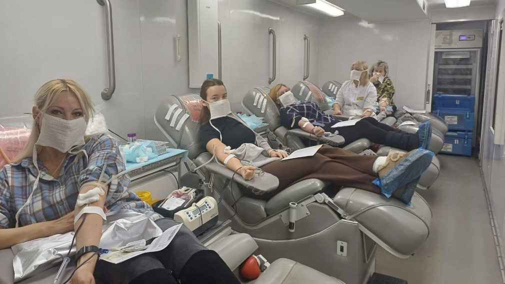 В Брянской городской больнице №1 состоялся выездной день донора