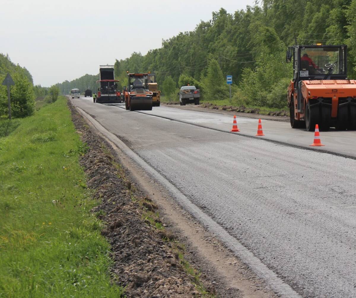 По нацпроекту ремонтируют автодорогу Украина — Суземка
