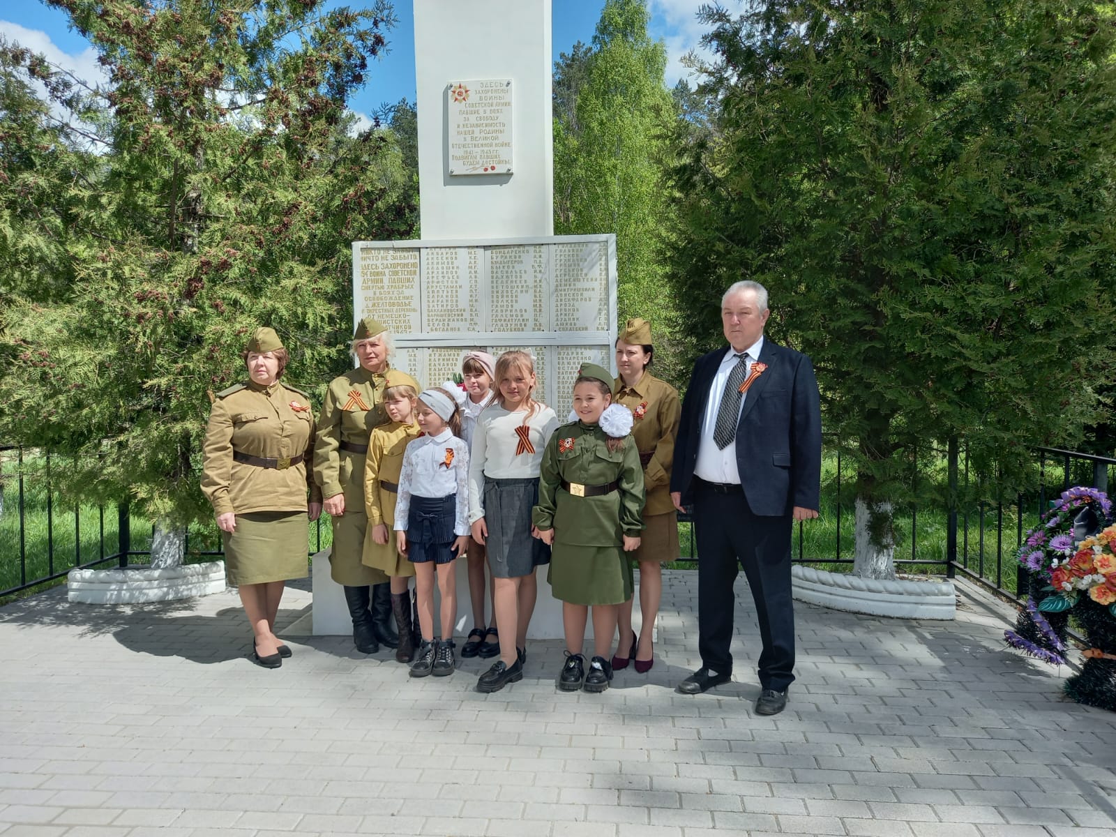 В  посёлке Новгородский прошёл митинг в честь 80-летия Победы