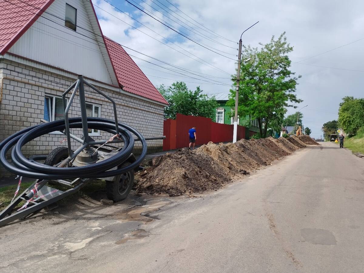 В Стародубе полным ходом идёт модернизация водопроводных сетей