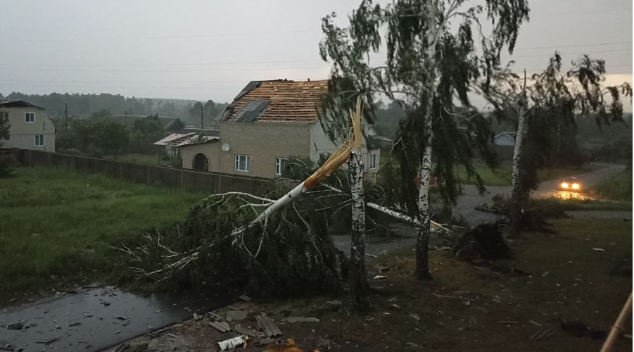 Мощный ураган разразился на юго-западе Брянщины
