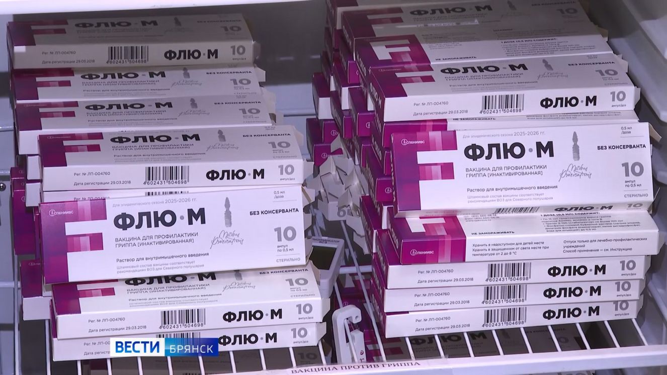 Брянская область начала масштабную вакцинацию против гриппа