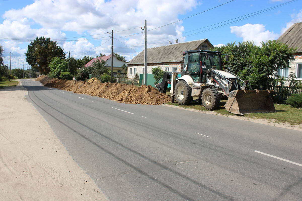В брянском Стародубе   продолжается капремонт водопровода