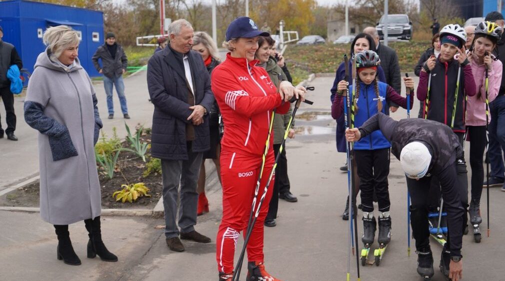 Ольга Зайцева провела мастер-класс по лыжероллерам в Стародубе