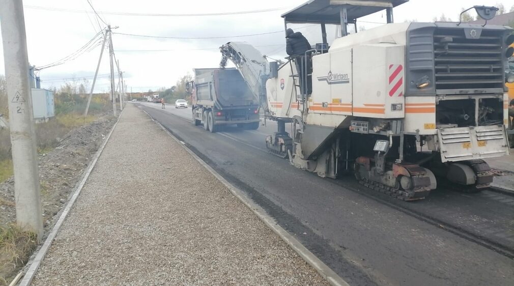 В Большом Полпино начали капитальный ремонт дороги на Пролетарской