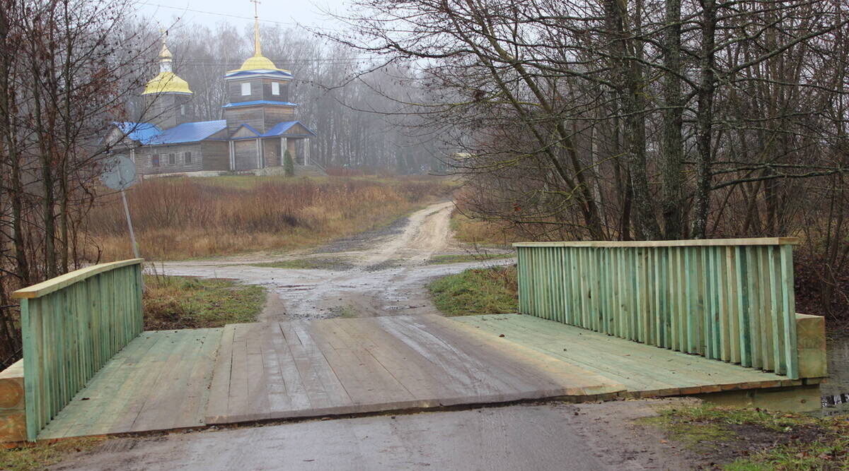 В брянском селе Могилевцы восстановлен автомобильный мост